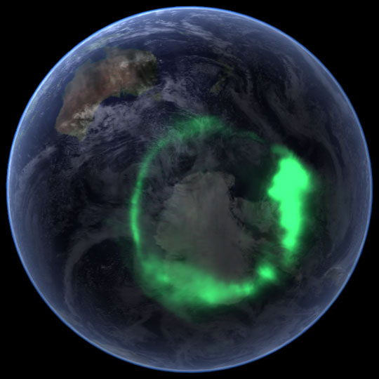 Auroral overlays from the IMAGE spacecraft.