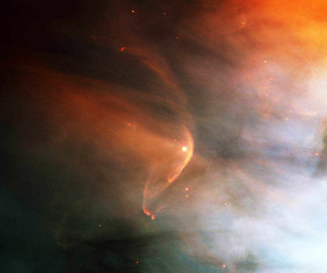LL Orionis and its heliosphere interacting with interstellar gas and plasma near the edge of the Orion Nebula (M42)