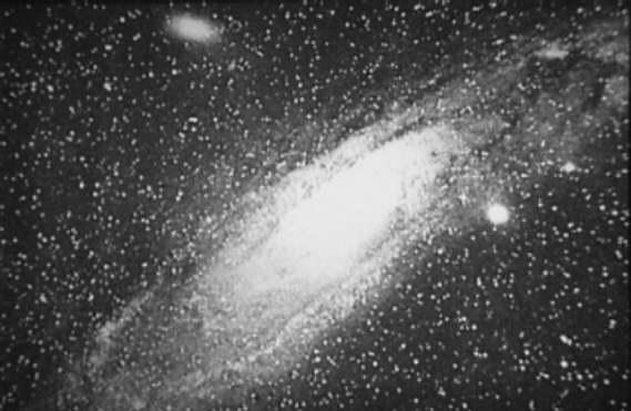 Great Nebula in Andromeda, the first-ever photograph of another galaxy. Image taken by Isaac Roberts in 1888.