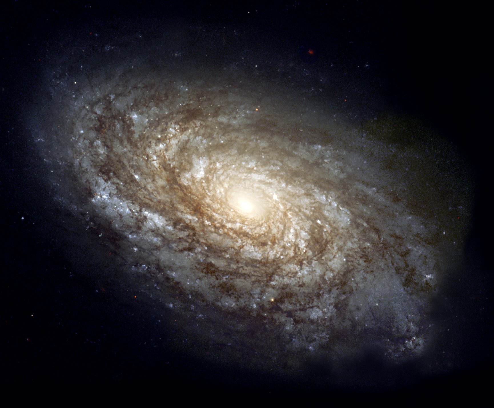 Galaxy NGC4414 helped astronomers find the rate of expansion of the universe.