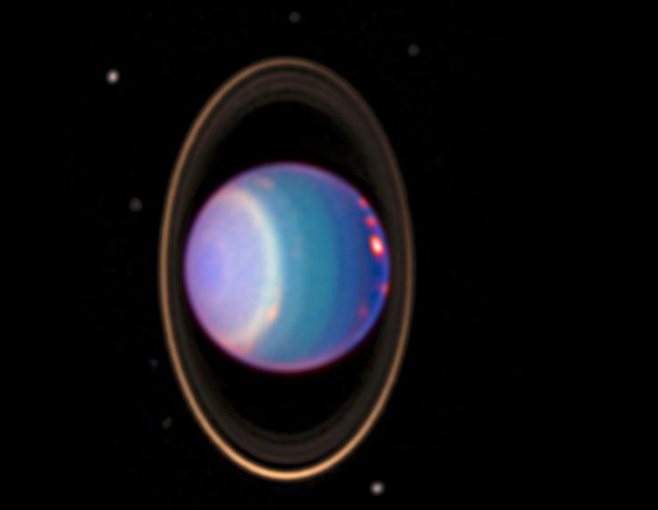 Hubble telescope image of Uranus. Credit:NASA/JPL/STScI.